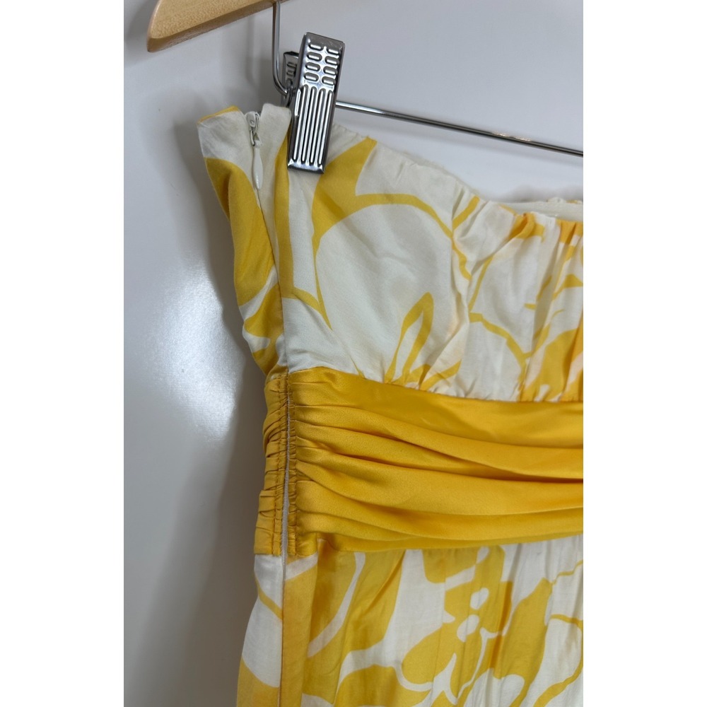 NEW The Limited Y2K Cotton Silk Floral Strapless Tube Dress Size 6 Babydoll Sash - Picture 13 of 16